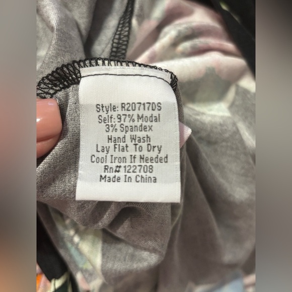 Johnny Was Floral Black Dress Sz Medium - Picture 3 of 6